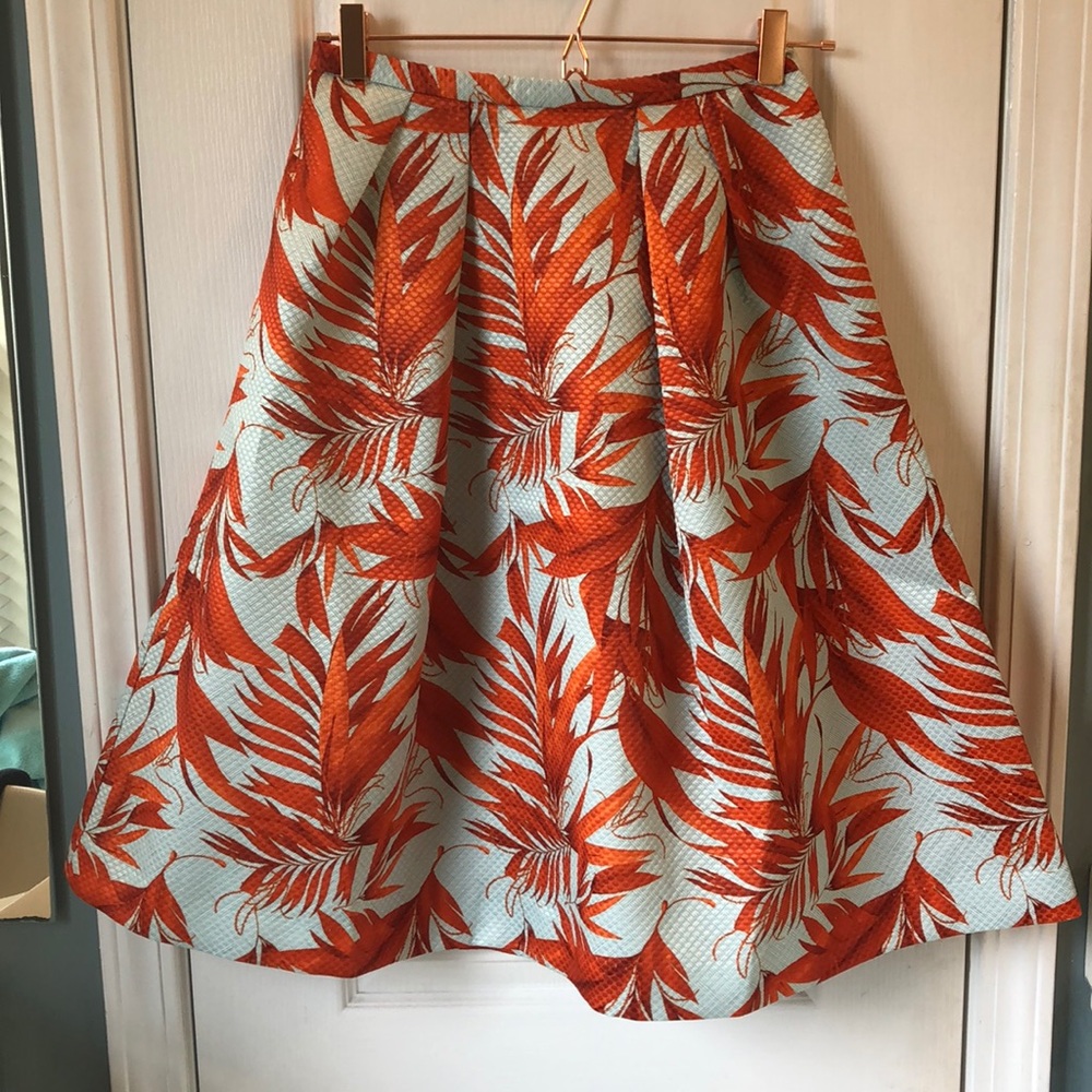 Tropical a-line skirt.